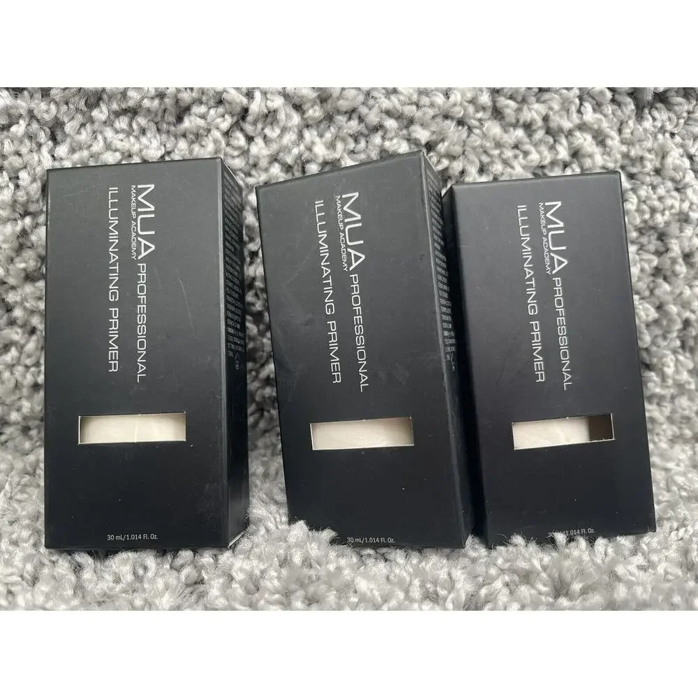Lot Of 3 Mua Make Up Academy Professional Illuminating Primer 1.014 Fl Oz